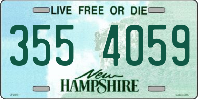 NH license plate 3554059