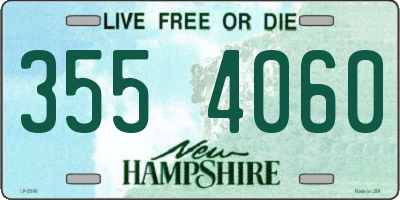 NH license plate 3554060