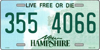 NH license plate 3554066