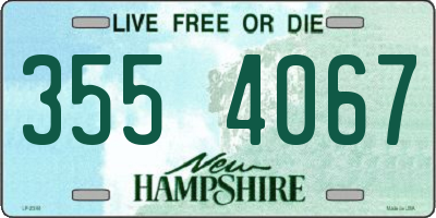 NH license plate 3554067