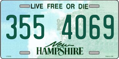NH license plate 3554069