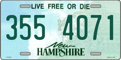 NH license plate 3554071