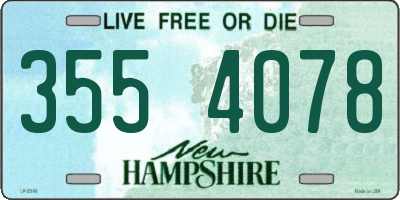 NH license plate 3554078