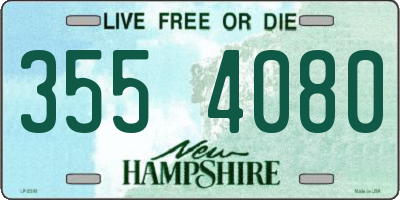 NH license plate 3554080