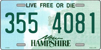 NH license plate 3554081
