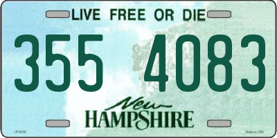 NH license plate 3554083