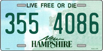 NH license plate 3554086