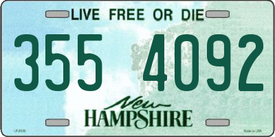 NH license plate 3554092