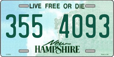 NH license plate 3554093