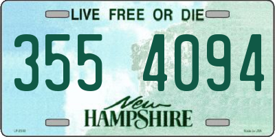 NH license plate 3554094