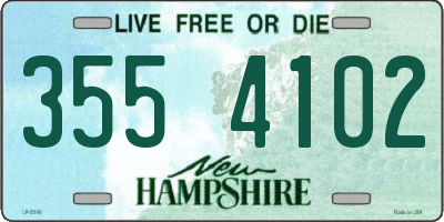 NH license plate 3554102