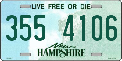 NH license plate 3554106