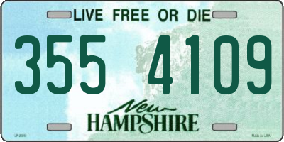 NH license plate 3554109