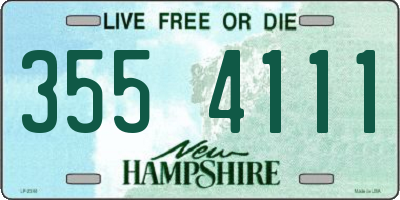 NH license plate 3554111