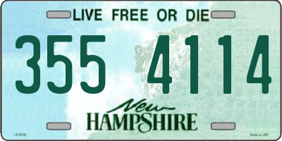 NH license plate 3554114