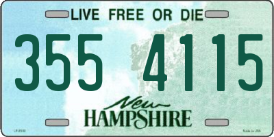 NH license plate 3554115