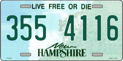 NH license plate 3554116