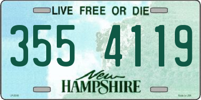 NH license plate 3554119