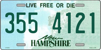 NH license plate 3554121