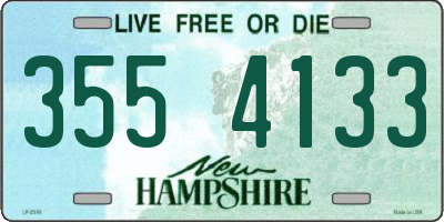 NH license plate 3554133