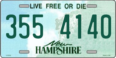 NH license plate 3554140