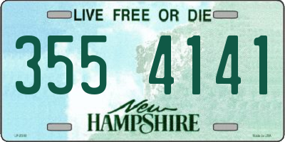 NH license plate 3554141