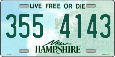 NH license plate 3554143