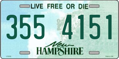 NH license plate 3554151