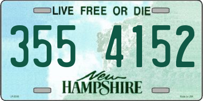 NH license plate 3554152