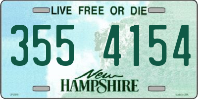 NH license plate 3554154