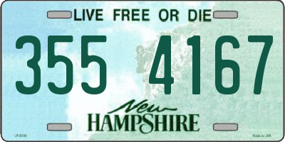 NH license plate 3554167