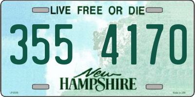 NH license plate 3554170