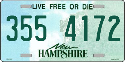 NH license plate 3554172