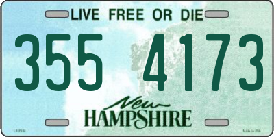 NH license plate 3554173