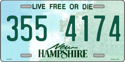 NH license plate 3554174