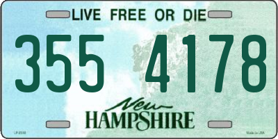 NH license plate 3554178