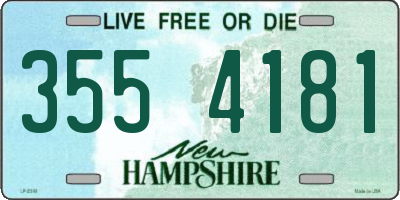 NH license plate 3554181