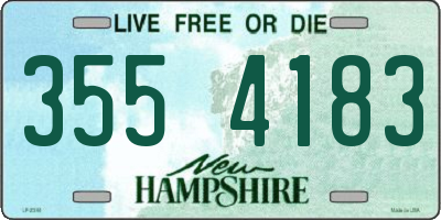 NH license plate 3554183