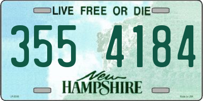 NH license plate 3554184