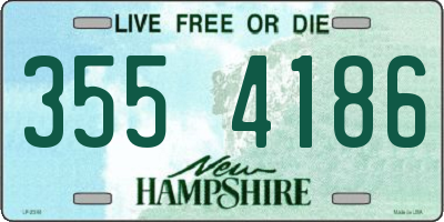NH license plate 3554186