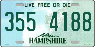 NH license plate 3554188