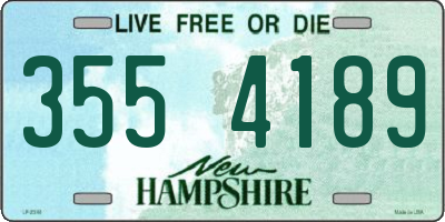 NH license plate 3554189