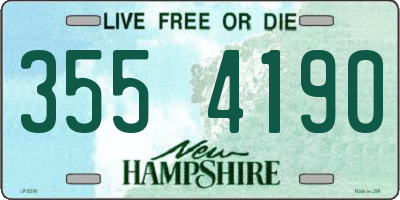 NH license plate 3554190