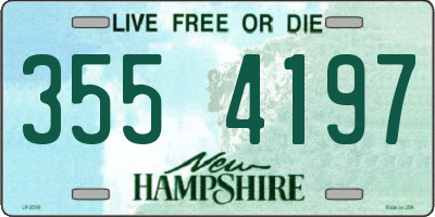 NH license plate 3554197