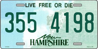 NH license plate 3554198