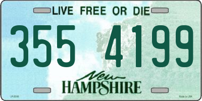 NH license plate 3554199