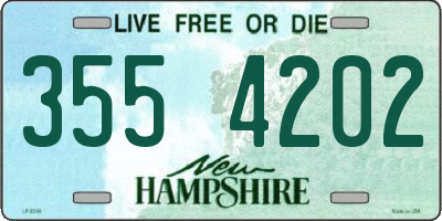 NH license plate 3554202