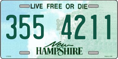NH license plate 3554211