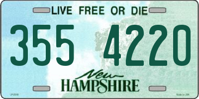 NH license plate 3554220