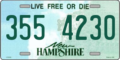 NH license plate 3554230